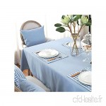 Nappes Lin Nappe en Lin Coton Imperméable Rectangle Bleu Clair Color : A  Size : 150 * 220cm - B07V3WZMNR